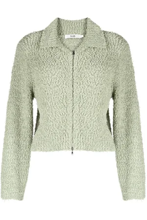 B+AB Pointed-flat collar zip-up jacket