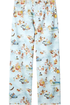 OFF-WHITE Fresco-print jeans