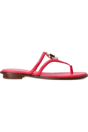 Michael Kors Hampton logo-plaque thong-strap slides