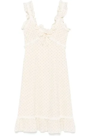 Alessandra Rich Polka-dot midi dress