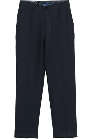 Etro Linen tapered-leg trousers
