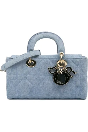 Dior 2022 Small Denim Macrocannage Lady D Joy satchel
