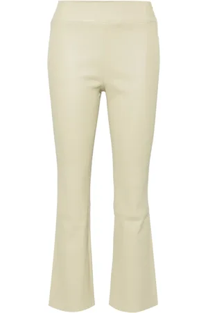 arma leder Flared leather trousers