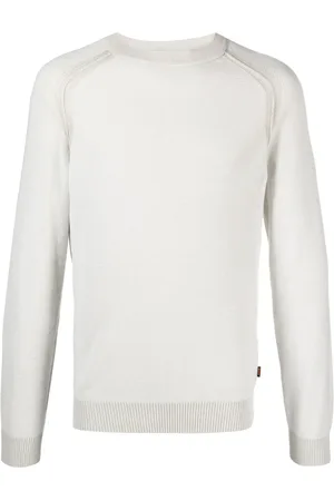 HUGO BOSS Crew-neck cotton blend jumper