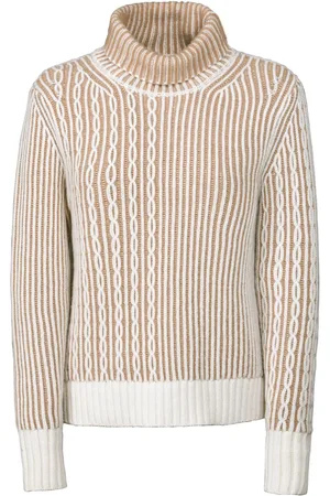 MOORER Mixed-knit jumper