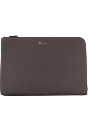 santoni Logo-print laptop case