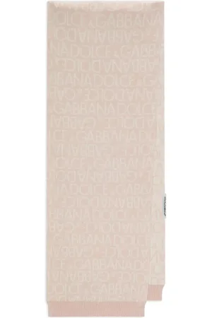 Dolce & Gabbana Intarsia-logo rectangle scarf