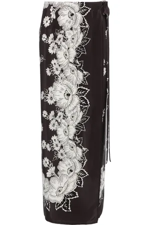 P.A.R.O.S.H. Floral-print maxi skirt