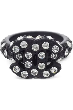 CHANEL 2002 rhinestone-embellished ring