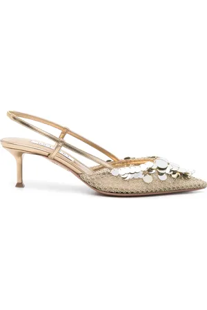 Aquazzura 50mm Can Can slingback pumps
