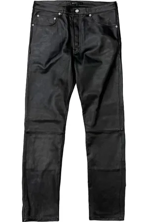 Purple Brand Straight-leg leather trousers