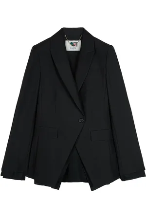PORTS 1961 Off-centre fastening blazer