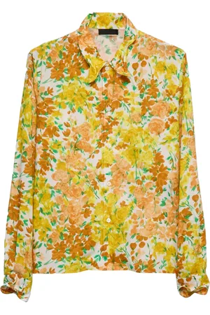 Prada Floral-print cotton shirt
