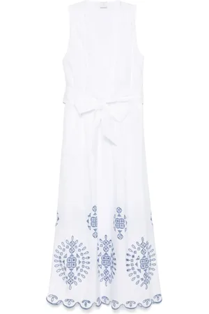 ELEVENTY Embroidered midi dress