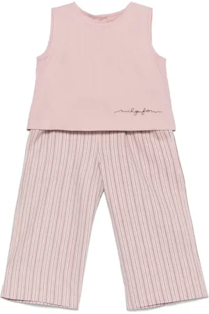 Il gufo Striped trousers set