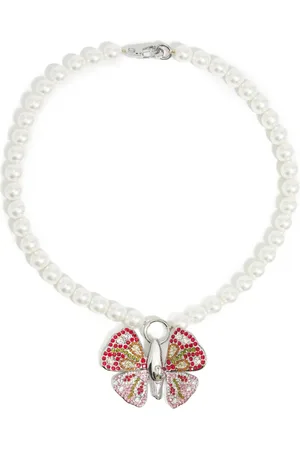 Bimba y Lola Butterfly Pearl necklace