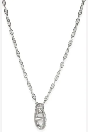 Hermès 18kt white gold Farandole diamond necklace