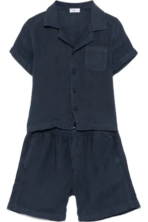 Il gufo Linen shorts set