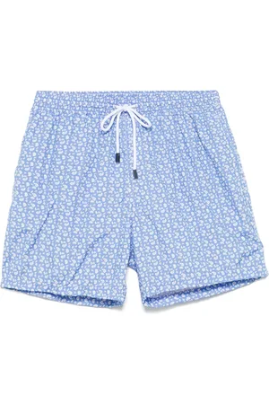 BARBA Paisley-print swim shorts