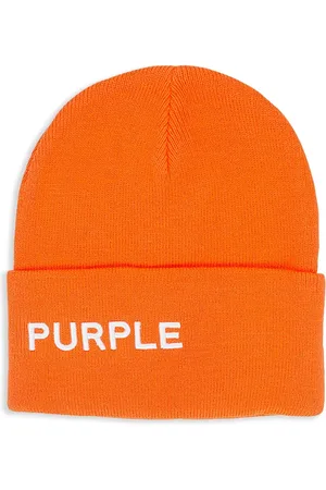 Purple Brand Cuffed " " beanie hat