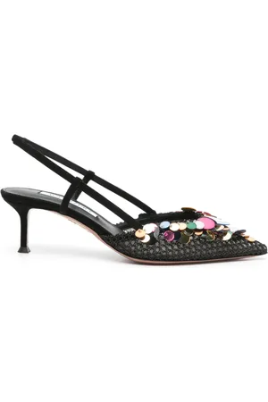 Aquazzura 50mm Can Can slingback pumps
