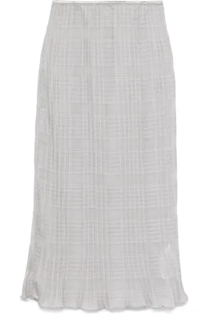 REMAIN Pleated chiffon skirt
