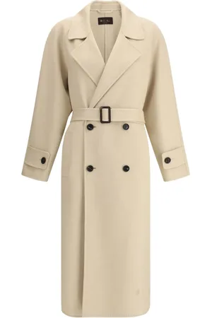 Loro Piana Double-breasted belted coat