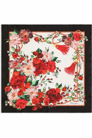 Dolce & Gabbana Rose-print scarf