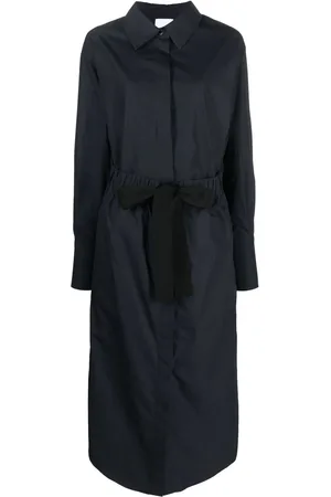 Patou Belted long-sleeve shirt dress