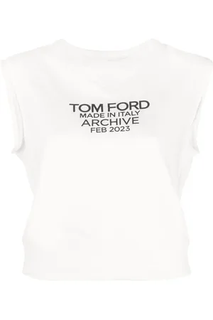 Tom Ford Logo-print cotton tank top