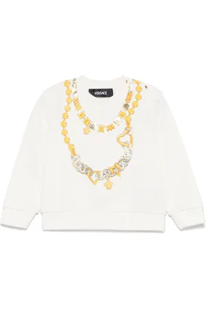 VERSACE Necklace-logo sweatshirt