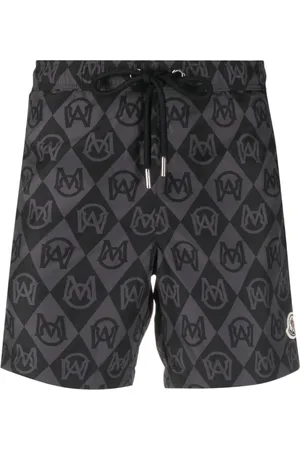 Moncler Monogram-print swim shorts