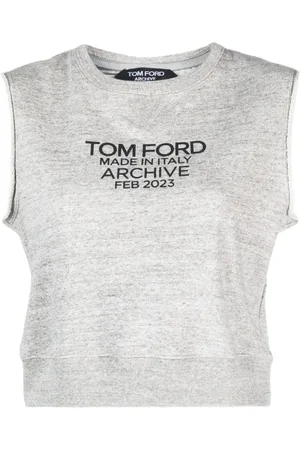Tom Ford Logo-print cotton tank top