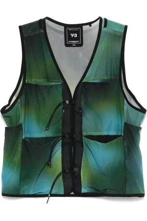 Y-3 All-over print mesh vest
