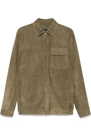 HERNO Suede shirt jacket