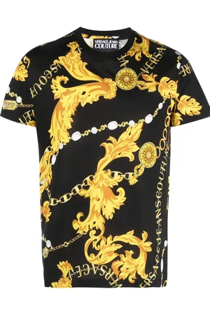 VERSACE Barocco-print cotton T-shirt