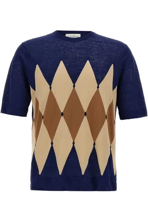 BALLANTYNE Argyle-jacquard T-shirt