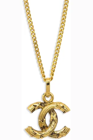 CHANEL 1990-2000s CC-pendant necklace