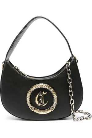 Roberto Cavalli Logo-plaque faux-leather bag