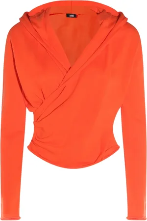 add Draped-detail hoodie