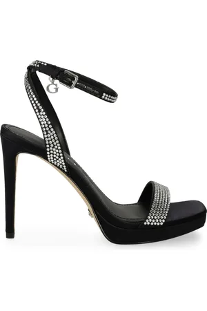 Guess 115mm rhinestone satin sandals