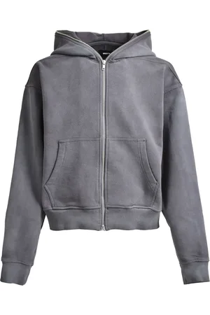 Breathe Zipped cotton hoodie