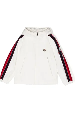 Moncler Stripe-detail hooded jacket