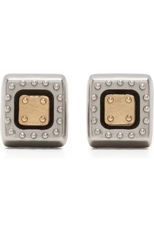 PORTS 1961 Two-tone square earrings