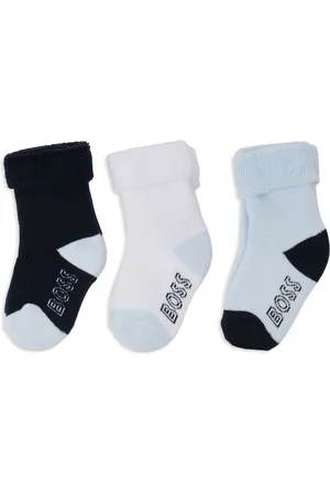 HUGO BOSS Intarsia-knit logo socks