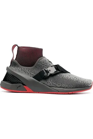 FERRARI Intarsia-knit sock sneakers