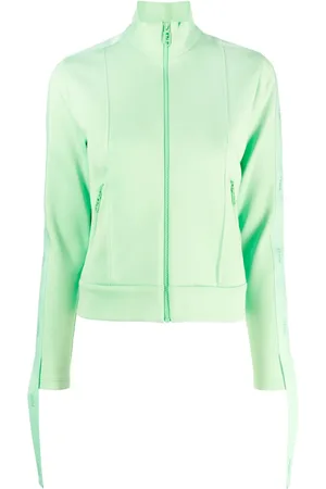 Fendi Logo-tape zip-up sweatshirt