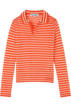 SUNNEI Striped polo sweater
