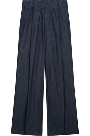 DRIES VAN NOTEN Wide pleated jeans