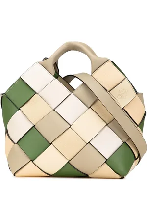 Loewe 2010-2024 Small Woven Leather The Surplus Collection Basket Bag satchel